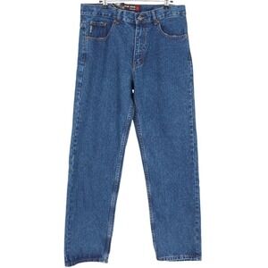 Oscar Jeans Mens 32x30 Stone Wash Blue Straight Leg Comfort Fit Denim CA999 NWT